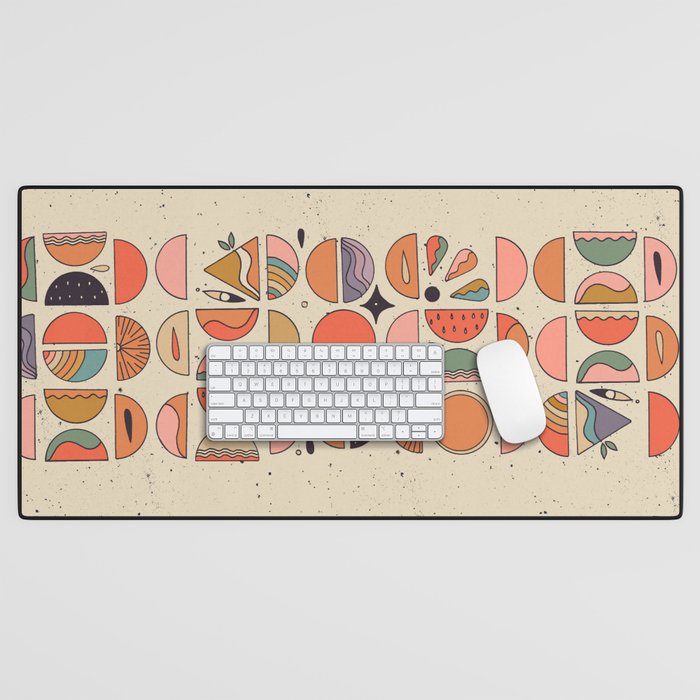 Retro Fruits Desk Mat Gallery Image 1