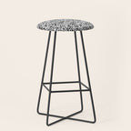 Numbers pattern in black and white Stool Gallery Image 1