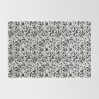 Numbers pattern in black and white Rug Gallery Image 2