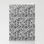 Numbers pattern in black and white Stationery Card Gallery Image 2