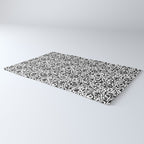 Numbers pattern in black and white Rug Gallery Image 3