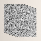 Numbers pattern in black and white Wrapping Paper Gallery Image 3