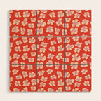 Dopamine Leopard Print In Red And Pink Wood Wall Art Gallery Image 1
