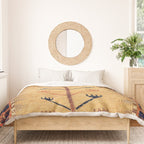 Baluch Sofreh  Khorasan  Antique Tribal Persian Fabric Print Duvet Cover Gallery Image 3