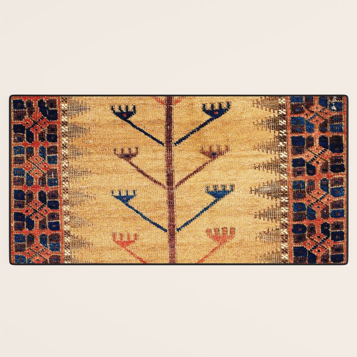 Baluch Sofreh  Khorasan  Antique Tribal Persian Fabric Print Desk Mat Gallery Image 3