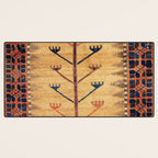 Baluch Sofreh  Khorasan  Antique Tribal Persian Fabric Print Desk Mat Gallery Image 3