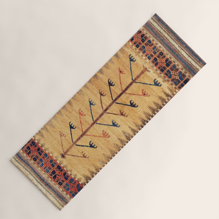 Baluch Sofreh  Khorasan  Antique Tribal Persian Fabric Print Yoga Mat Gallery Image 1