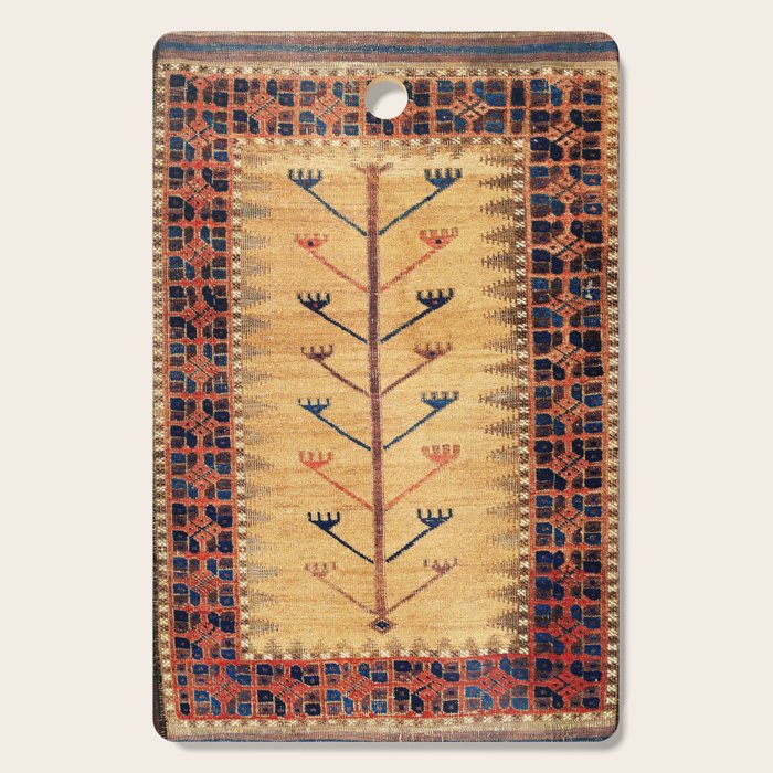 Baluch Sofreh  Khorasan  Antique Tribal Persian Fabric Print Cutting Board Gallery Image 1