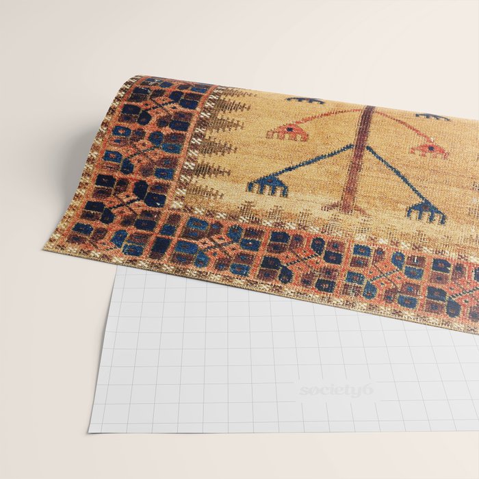 Baluch Sofreh  Khorasan  Antique Tribal Persian Fabric Print Wrapping Paper Gallery Image 2