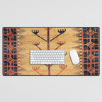 Baluch Sofreh  Khorasan  Antique Tribal Persian Fabric Print Desk Mat Gallery Image 1