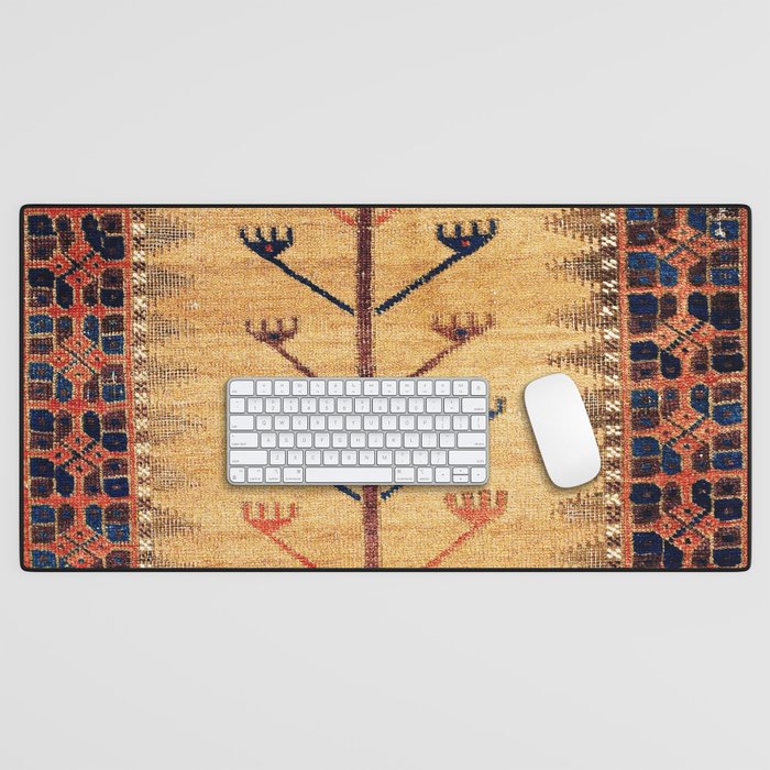 Baluch Sofreh  Khorasan  Antique Tribal Persian Fabric Print Desk Mat Gallery Image 1