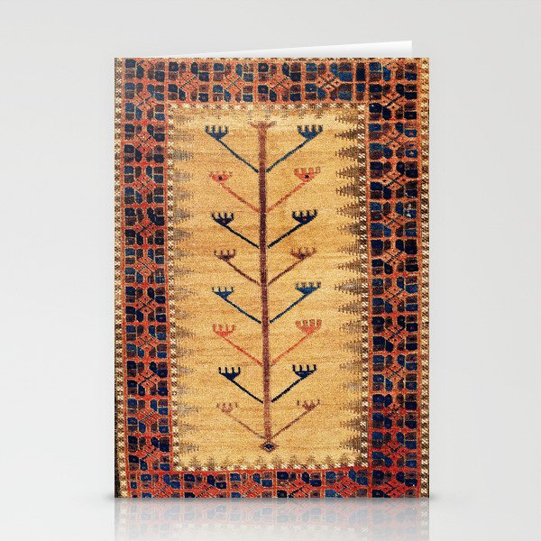 Baluch Sofreh  Khorasan  Antique Tribal Persian Fabric Print Stationery Card Gallery Image 1