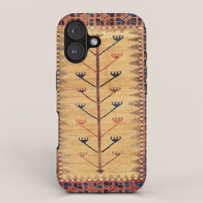 Baluch Sofreh  Khorasan  Antique Tribal Persian Fabric Print iPhone Case Gallery Image 1