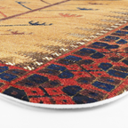 Baluch Sofreh  Khorasan  Antique Tribal Persian Fabric Print Bath Mat Gallery Image 3