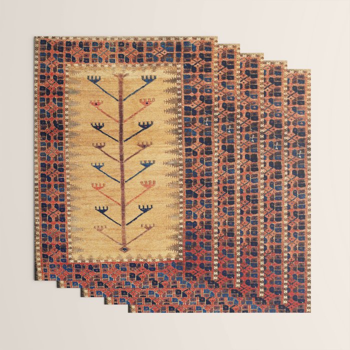 Baluch Sofreh  Khorasan  Antique Tribal Persian Fabric Print Wrapping Paper Gallery Image 3