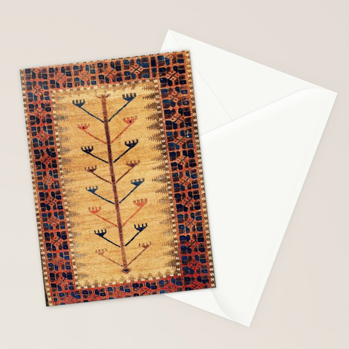 Baluch Sofreh  Khorasan  Antique Tribal Persian Fabric Print Stationery Card Gallery Image 2