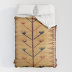 Baluch Sofreh  Khorasan  Antique Tribal Persian Fabric Print Duvet Cover Gallery Image 6