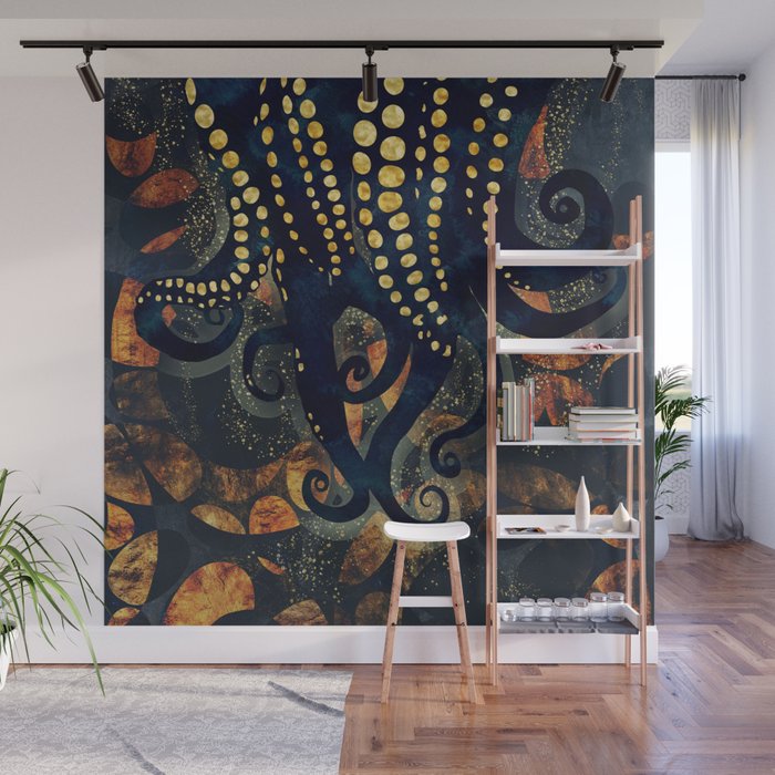 Metallic Ocean Wall Mural Gallery Image 1