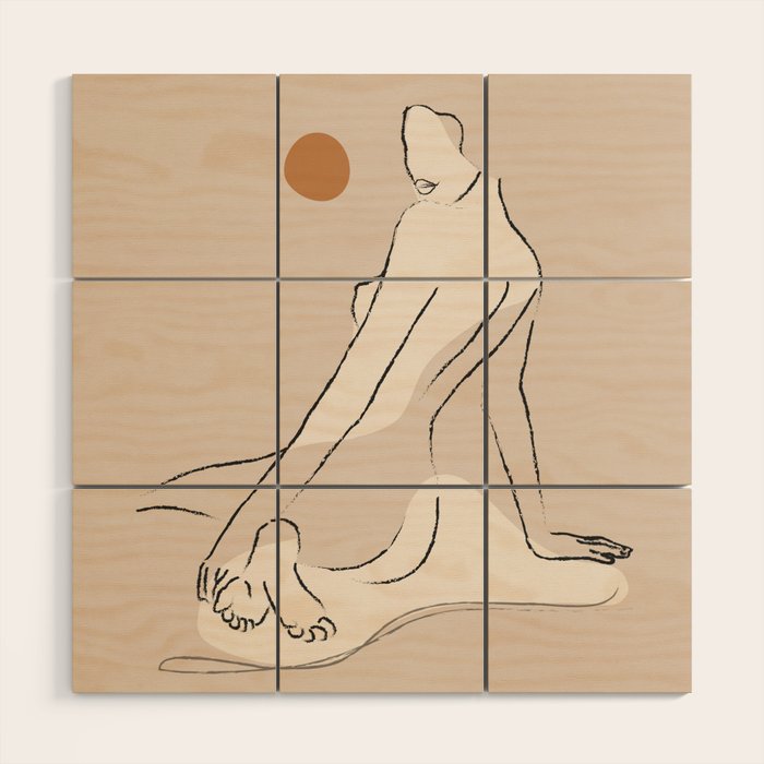 Nude 2 Wood Wall Art Gallery Image 1