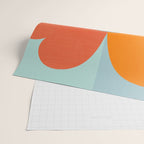 Color Block Floral Hearts - retro Wrapping Paper Gallery Image 2