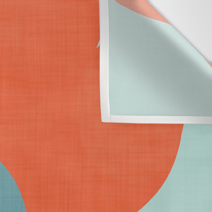 Color Block Floral Hearts - retro Wall Tapestry Gallery Image 3