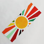 Sun Retro Art Yoga Mat Gallery Image 1
