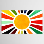 Sun Retro Art Tablecloth Gallery Image 2