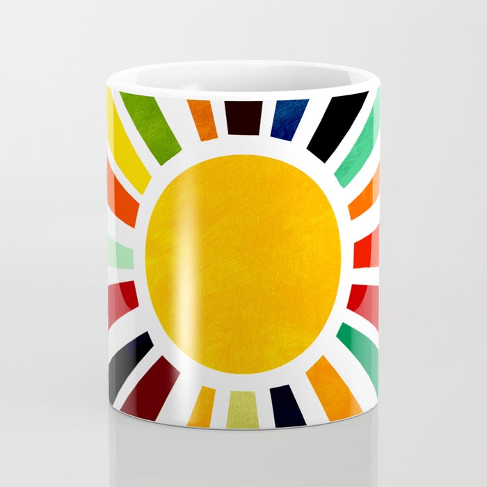 Sun Retro Art Coffee Mug Gallery Image 4