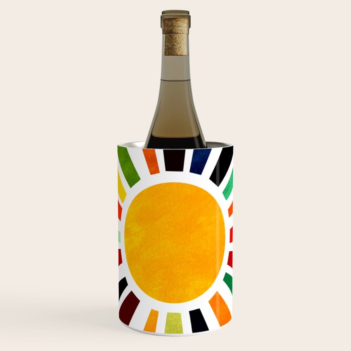 Sun Retro Art Wine Chiller Gallery Image 1