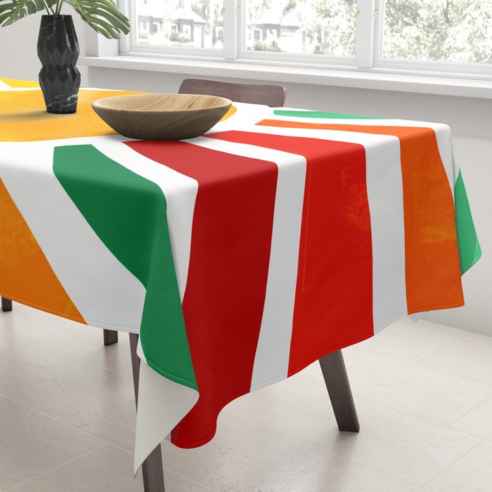 Sun Retro Art Tablecloth Gallery Image 3