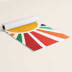 Sun Retro Art Yoga Mat Gallery Image 2