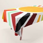 Sun Retro Art Tablecloth Gallery Image 1
