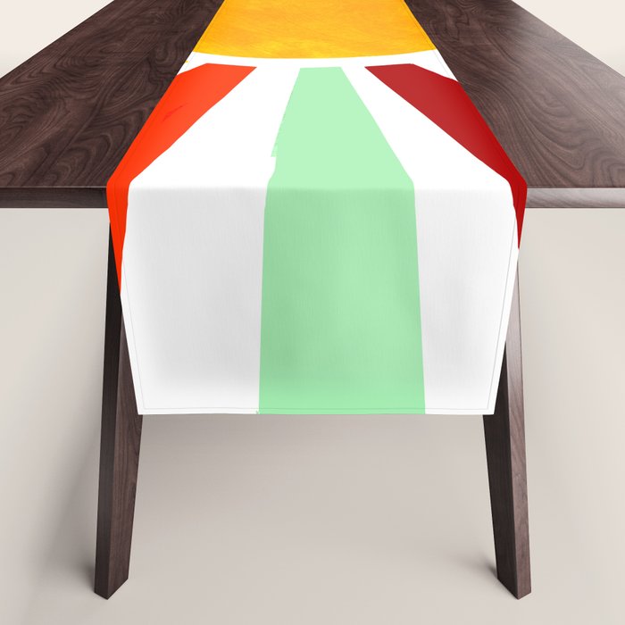 Sun Retro Art Table Runner Gallery Image 1