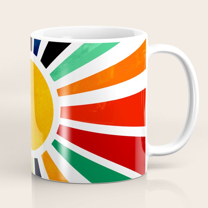 Sun Retro Art Coffee Mug Gallery Image 1