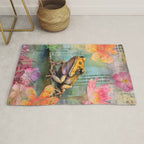 Colorful Frog Garden Indian Summer Flora And Wildlife Rug Gallery Image 1