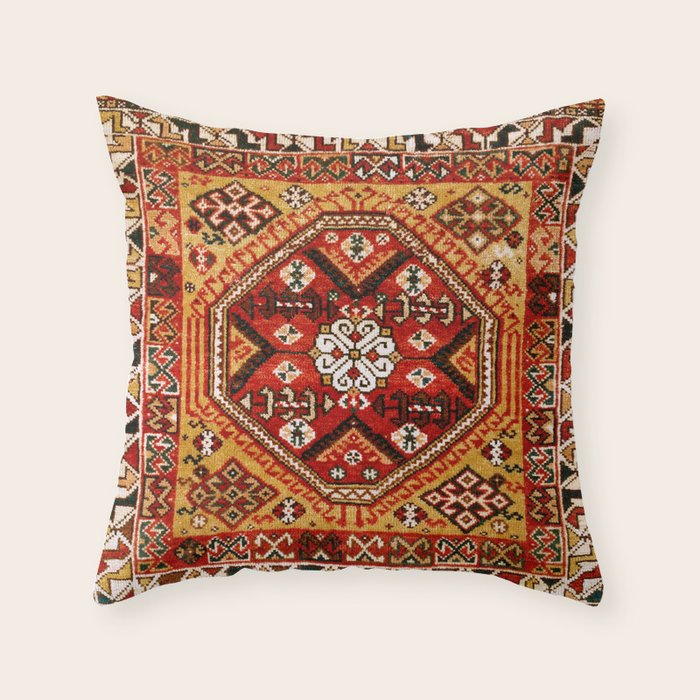 Qashqaâi  Fars Southwest Persian Bag Print Throw Pillow Gallery Image 6