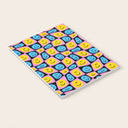 Retro happy smiling face checkered pattern Notebook Gallery Image 3