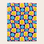 Retro happy smiling face checkered pattern Notebook Gallery Image 4