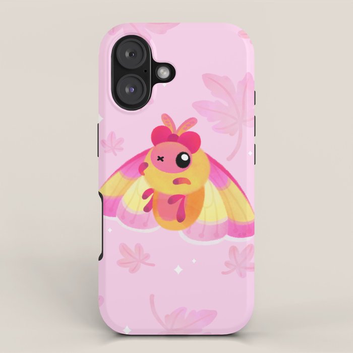 Rosy Maple Moth iPhone Case Gallery Image 1