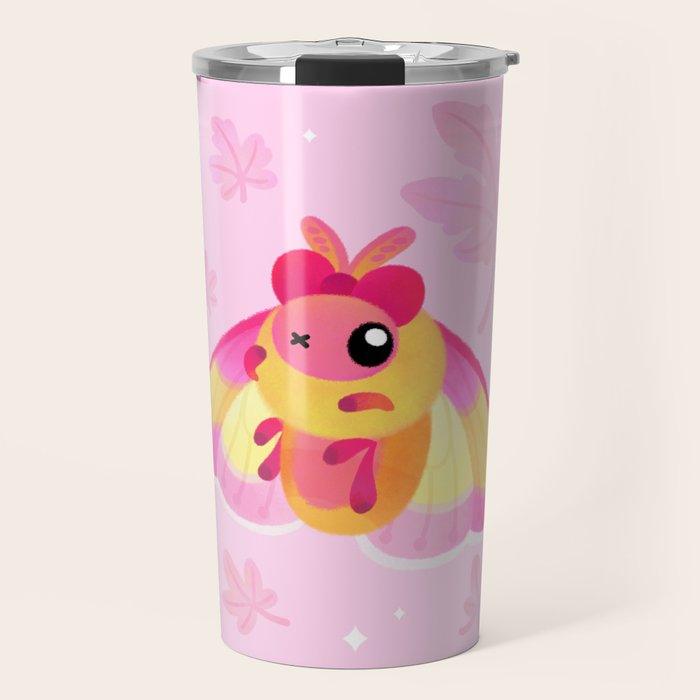 Rosy Maple Moth Travel Mug Gallery Image 1
