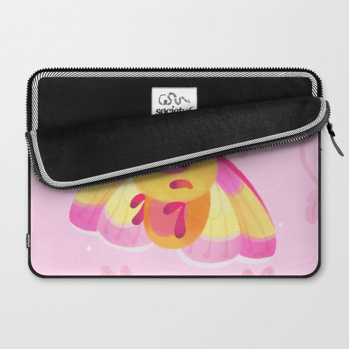 Rosy Maple Moth Laptop Sleeve Gallery Image 2