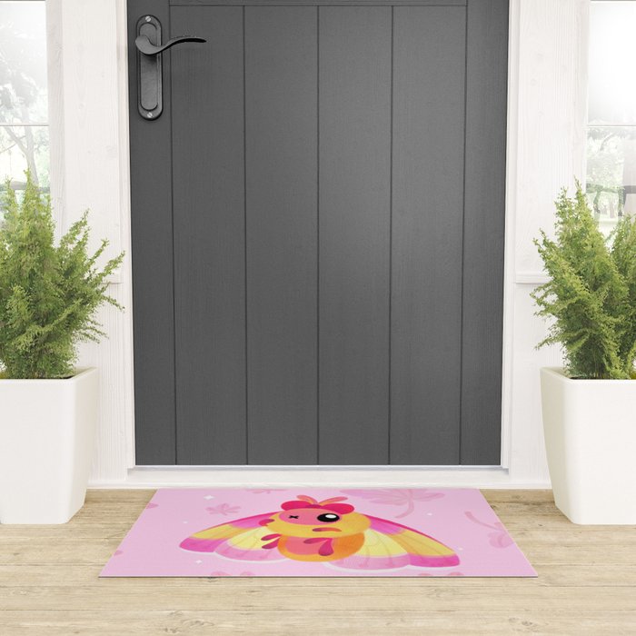 Rosy Maple Moth Welcome Mat Gallery Image 3