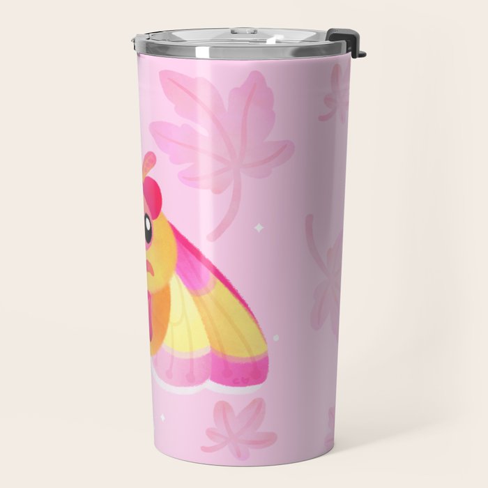 Rosy Maple Moth Travel Mug Gallery Image 2
