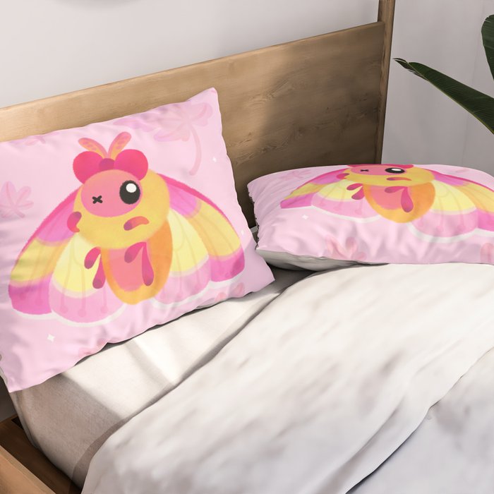 Rosy Maple Moth Pillow Sham Gallery Image 2
