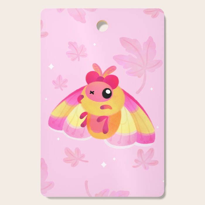 Rosy Maple Moth Cutting Board Gallery Image 1