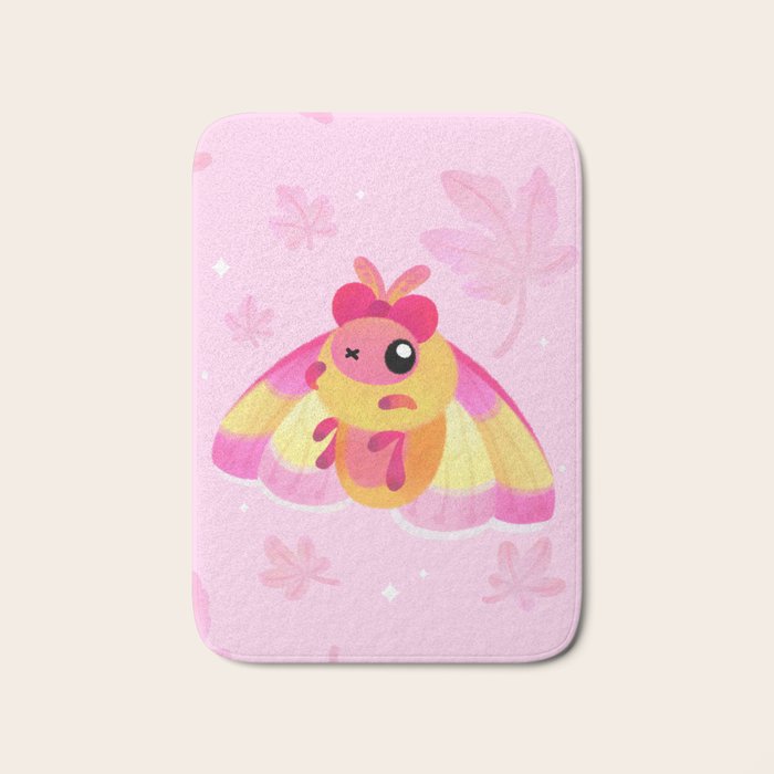Rosy Maple Moth Bath Mat Gallery Image 1