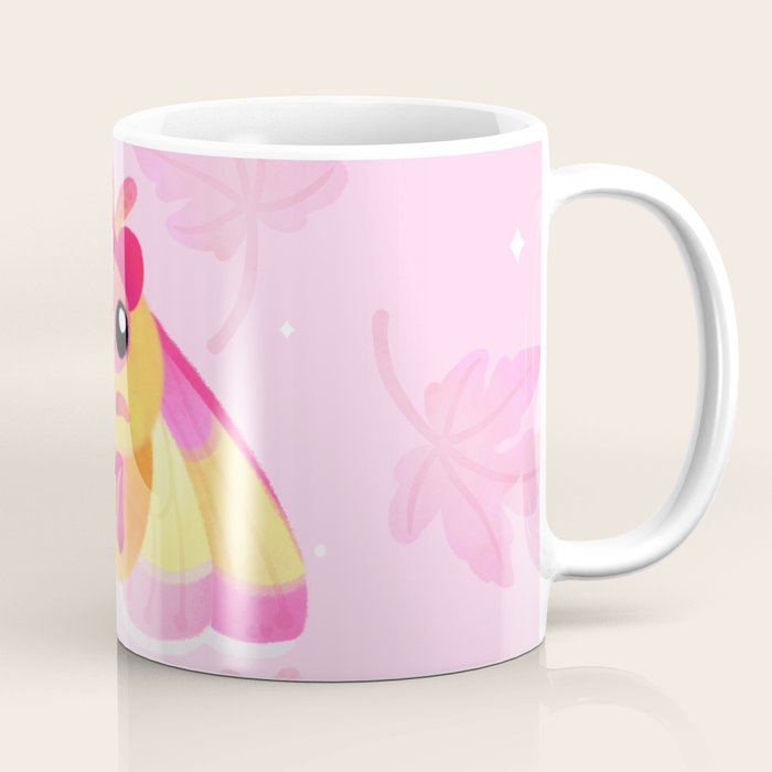 Rosy Maple Moth Coffee Mug Gallery Image 1