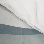 Mid Century Modern Copacetic Abstract in Neutral Blue Gray Ice Blue Tones Comforter Gallery Image 4