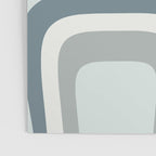 Mid Century Modern Copacetic Abstract in Neutral Blue Gray Ice Blue Tones Poster Gallery Image 3