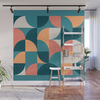 Mid Century Geometric 18 Wall Mural Gallery Image 1